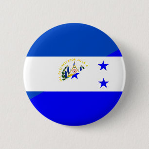Macaron Rond 5 Cm le salvador honduras demi drapeau symbole pays