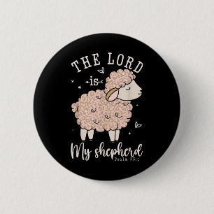 Macaron Rond 5 Cm Le Seigneur Est Ma Prière Berger Mouton Chrétien W