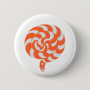 Macaron Rond 5 Cm Le serpent ressemble à un bouton de lucette