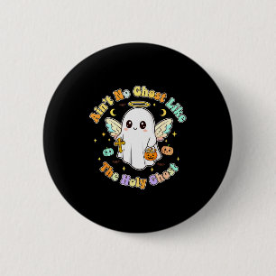 Macaron Rond 5 Cm Le seul fantôme que je connais est Halloween du Sa