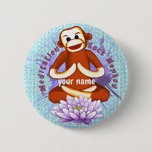 Macaron Rond 5 Cm Le singe de Lotus Sock