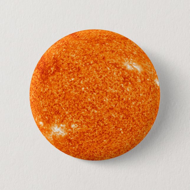 Macaron Rond 5 Cm Le soleil bouillant (Devant)