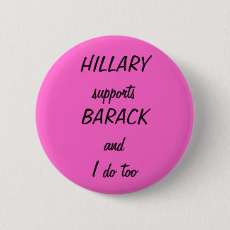 Macaron Rond 5 Cm Le supportsBARACK et moi de HILLARY font aussi