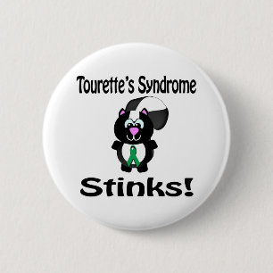 Macaron Rond 5 Cm Le Syndrome de Tourette pue Conception de sensibil