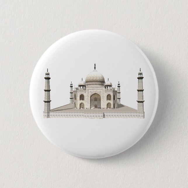 Macaron Rond 5 Cm Le Taj Mahal : modèle 3D : (Devant)