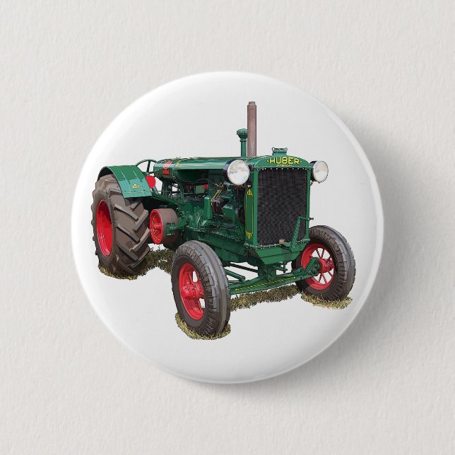 Macaron Rond 5 Cm Le tracteur Huber HK (Devant)