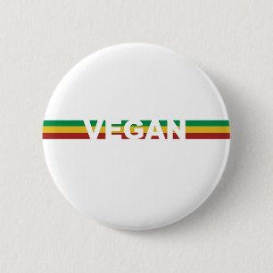 Macaron Rond 5 Cm Le végétalien barre Rasta