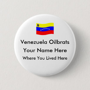 Macaron Rond 5 Cm Le Venezuela Oilbrats - bouton customisé