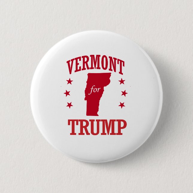 MACARON ROND 5 CM LE VERMONT POUR DONALD TRUMP (Devant)