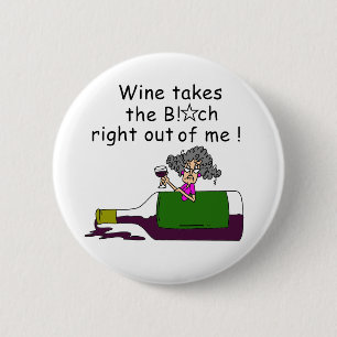 Macaron Rond 5 Cm Le Vin M'A Mélangé