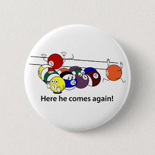 Macaron Rond 5 Cm Le voici qui vient bouton