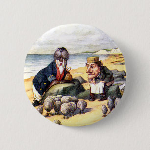 MACARON ROND 5 CM LE WALRUS ET LE CARPENTER AU WONDERLAND