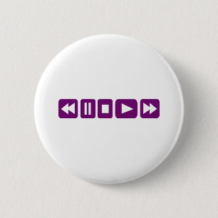 Macaron Rond 5 Cm Lecteur de musique