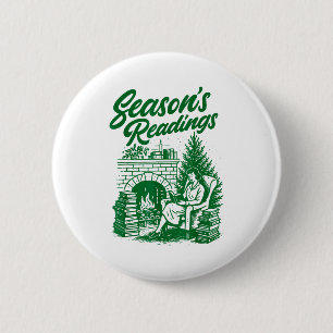Macaron Rond 5 Cm Lectures de saisons vintage toutes réservées pour