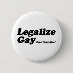Macaron Rond 5 Cm Légalisez l'homosexuel
