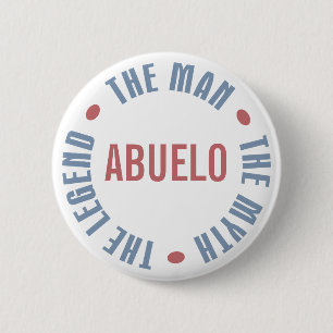Macaron Rond 5 Cm Légende de mythe d'homme d'Abuelo personnalisable
