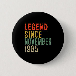 Macaron Rond 5 Cm Légende depuis novembre 1985 40e anniversaire 40 a
