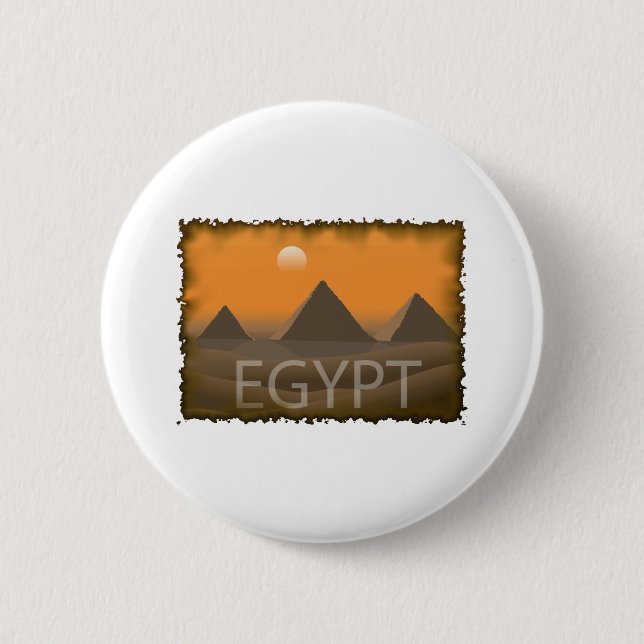 Macaron Rond 5 Cm L'Egypte vintage (Devant)