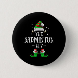 Macaron Rond 5 Cm L'elfe de Badminton correspondant au groupe famili