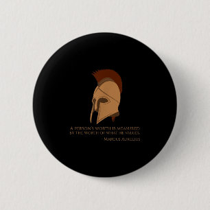 Macaron Rond 5 Cm L'empereur romain Marcus Aurelius - Philosophie st