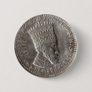 Macaron Rond 5 Cm L'empereur Selassie I Pin