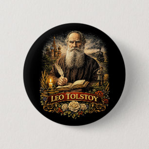Macaron Rond 5 Cm Léo Tolstoï