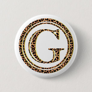 Macaron Rond 5 Cm léopard G