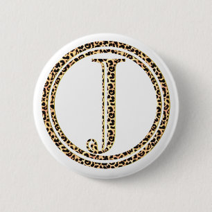 Macaron Rond 5 Cm Leopard J