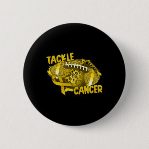 Macaron Rond 5 Cm Leopard Rainbow Support Squad Children Cancer Awa