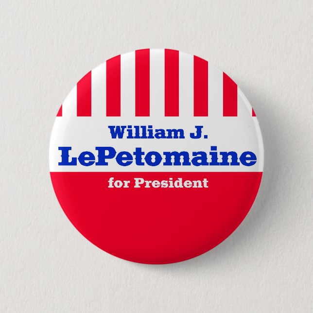 Macaron Rond 5 Cm LePetomaine pour le président (Devant)