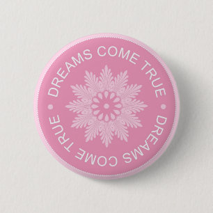 Macaron Rond 5 Cm Les 3 ~Dreams inspirés de citations de mot