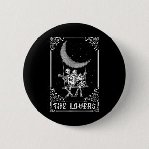 Macaron Rond 5 Cm Les amoureux Carte Tarot Vintage Ske Gothique Hall
