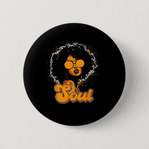 Macaron Rond 5 Cm les années 70 Funk Afro Femmes Soul Retro Style Vi
