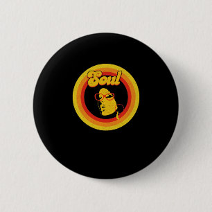 Macaron Rond 5 Cm les années 70 Retro Soul Music Gerne Soul Music