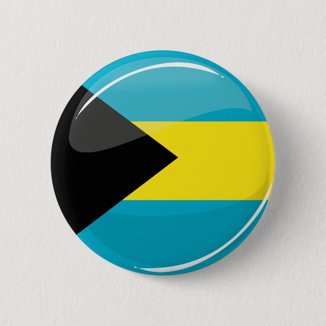 Macaron Rond 5 Cm Les Bahamas diminuent en rond et brillant (Devant)