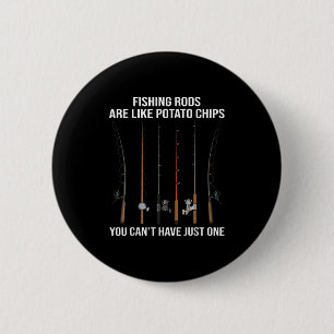 Macaron Rond 5 Cm Les bâtonnets de pêche sont comme des chips de tom