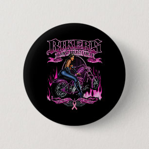 Macaron Rond 5 Cm Les Bikers Contre Le Cancer Du Sein Luttent Pour U