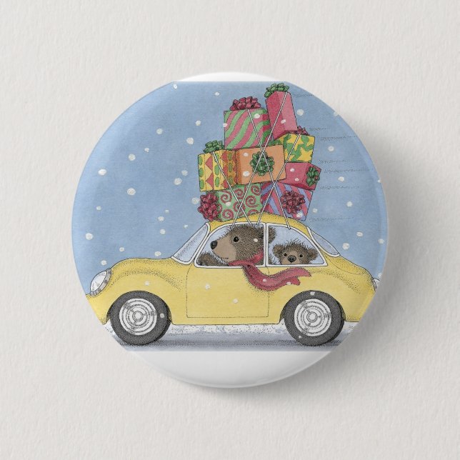 Macaron Rond 5 Cm Les boutons de Gruffies® - de Pinback (Devant)