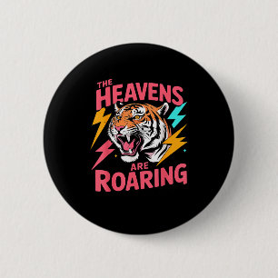 Macaron Rond 5 Cm Les Cieux Rugissent Psaume 19_1 Tigre Chrétien