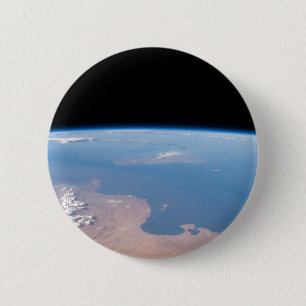 Macaron Rond 5 Cm Les Côtes De Tunisie Et Libye Et L'Île De Sicile