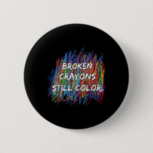 Macaron Rond 5 Cm Les crayons cassés peuvent encore colorer en étant