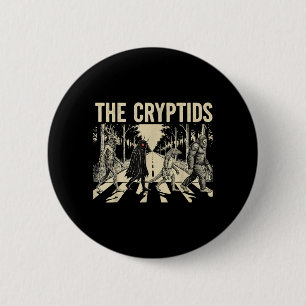 Macaron Rond 5 Cm Les Cryptides Drôle Bigfoot Mothman Monstre