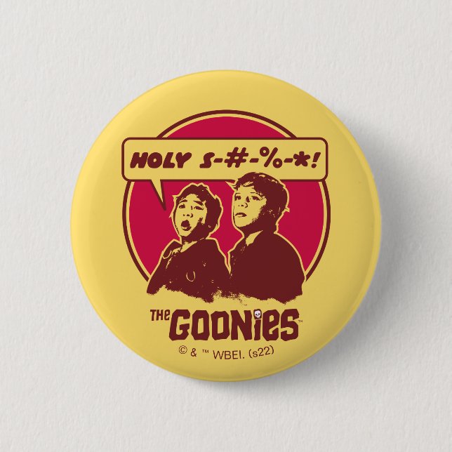 Macaron Rond 5 Cm Les données Goonies Expletive (Devant)