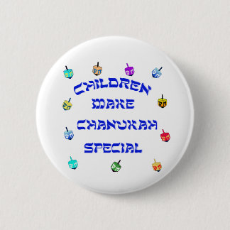 Macaron Rond 5 Cm Les enfants font le bouton de Special de Chanukah