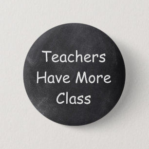 Macaron Rond 5 Cm Les enseignants ont plus de design de tableau noir