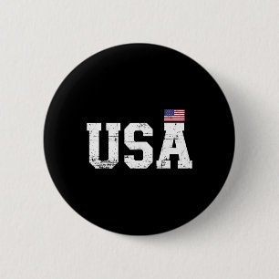 Macaron Rond 5 Cm Les États-Unis avec le drapeau américain pour la f