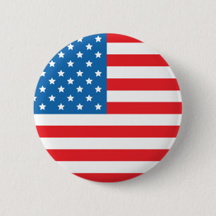 Macaron Rond 5 Cm Les Etats-Unis diminuent autour du bouton