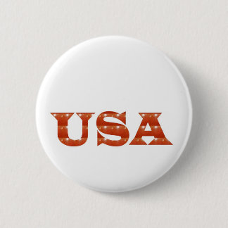 Macaron Rond 5 Cm Les Etats-Unis - FORCE ROUGE d'ÉNERGIE d'étincelle