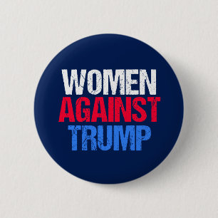 Macaron Rond 5 Cm Les femmes contre Donald Trump