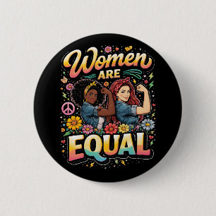 Macaron Rond 5 Cm Les femmes sont égales